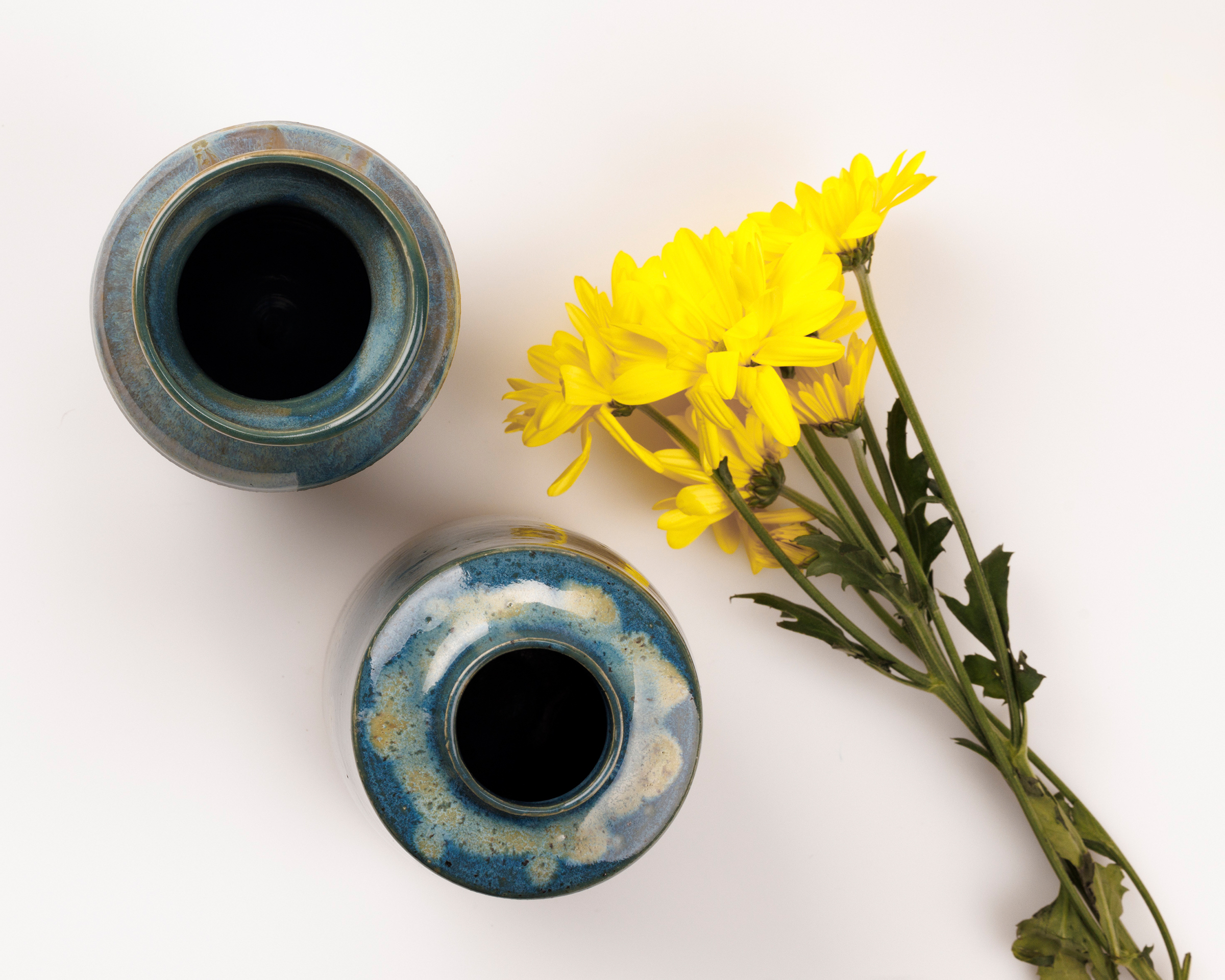 Matched Vases from above