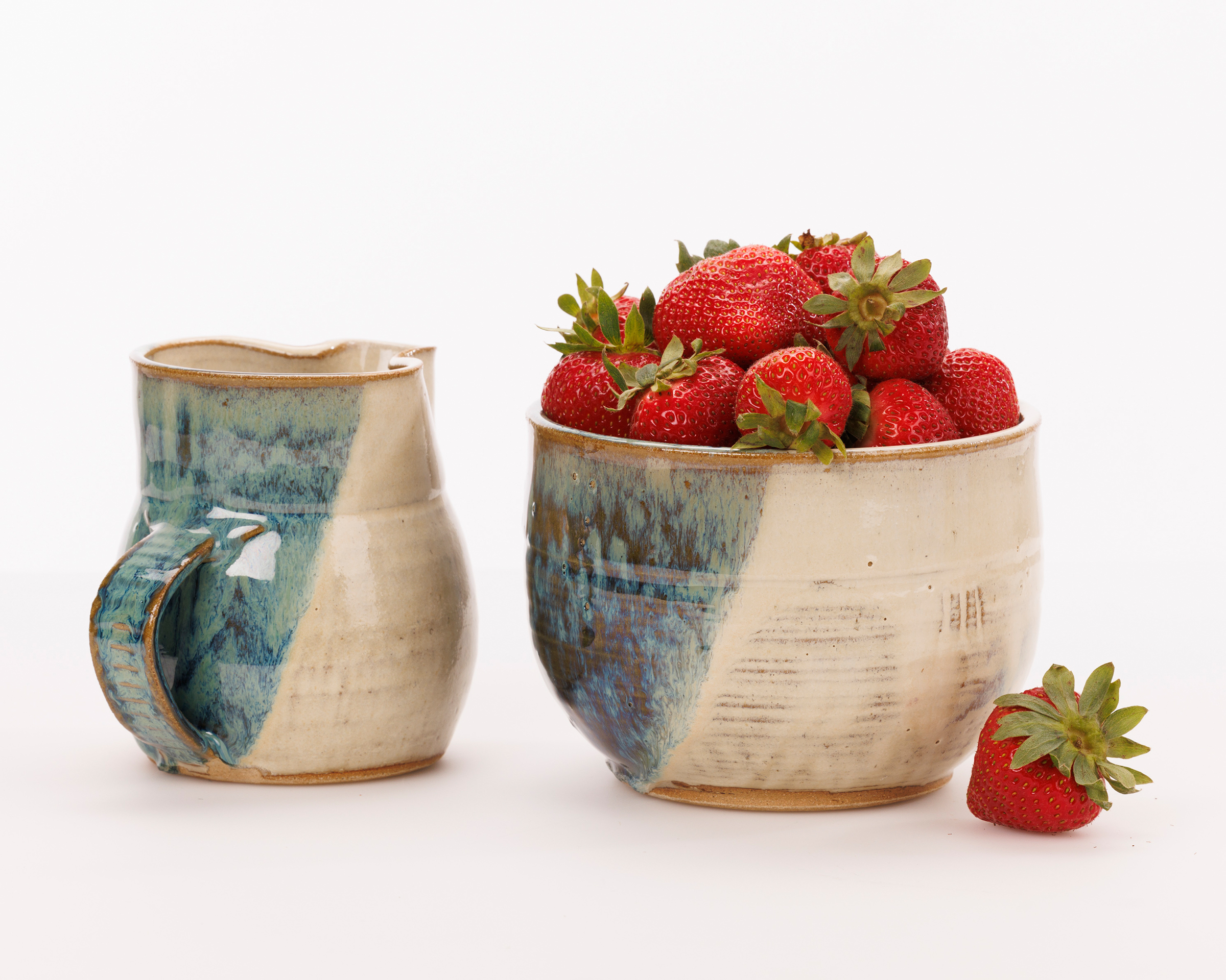 Strawberry from the side